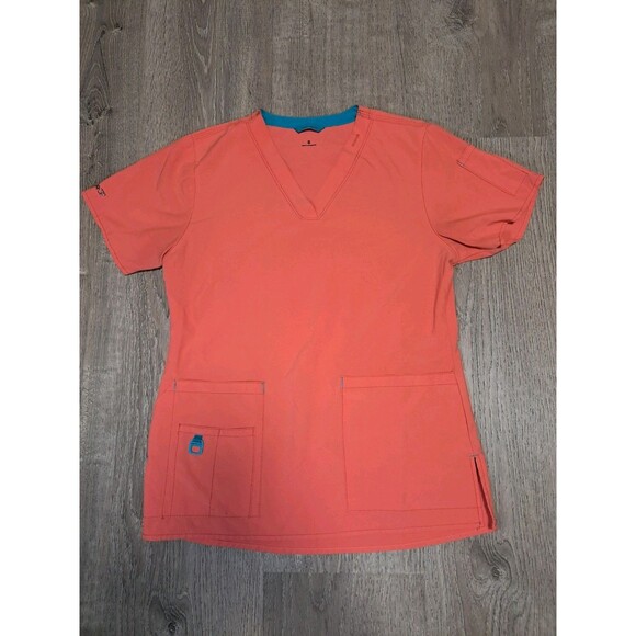 Carhartt Force Scrub Top Small Shirt Womans Uniform Medical Nursing C12110 - Picture 1 of 9